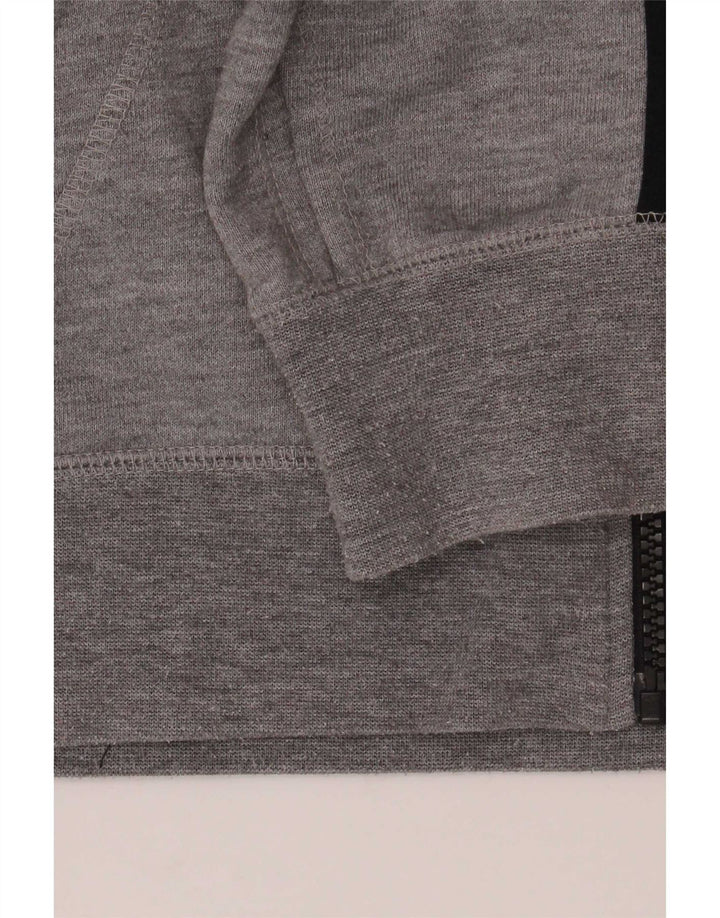 Adidas Herren Climalite Zip Hoodie Pullover Kleines grau meliertes Polyester