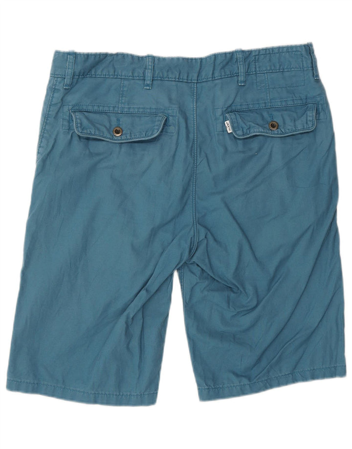 LEVI'S Damen Chinoshorts W32 Große blaue Baumwolle