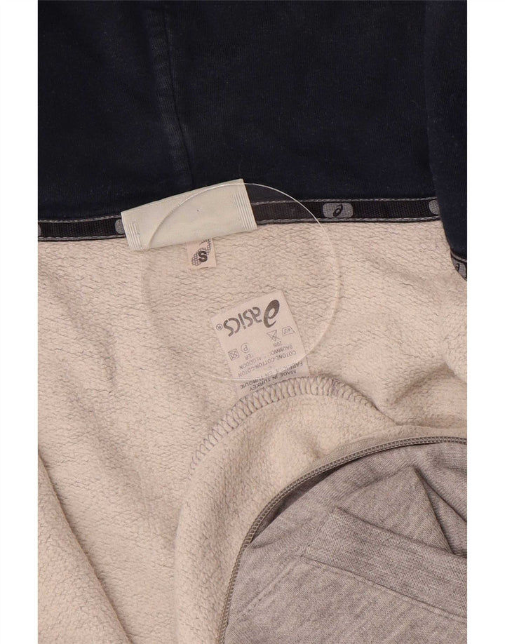 Asics Herren-Kapuzenpullover mit Reißverschluss, klein, grau gefleckt