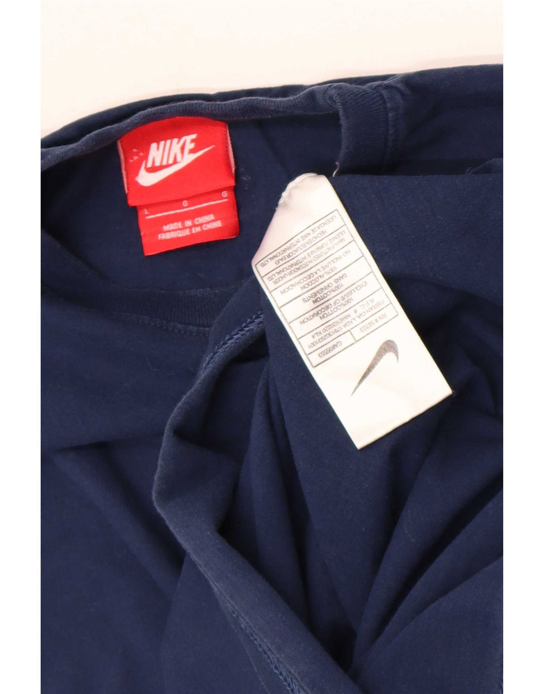 Nike Herren-T-Shirt mit Grafik, groß, marineblau, Baumwolle