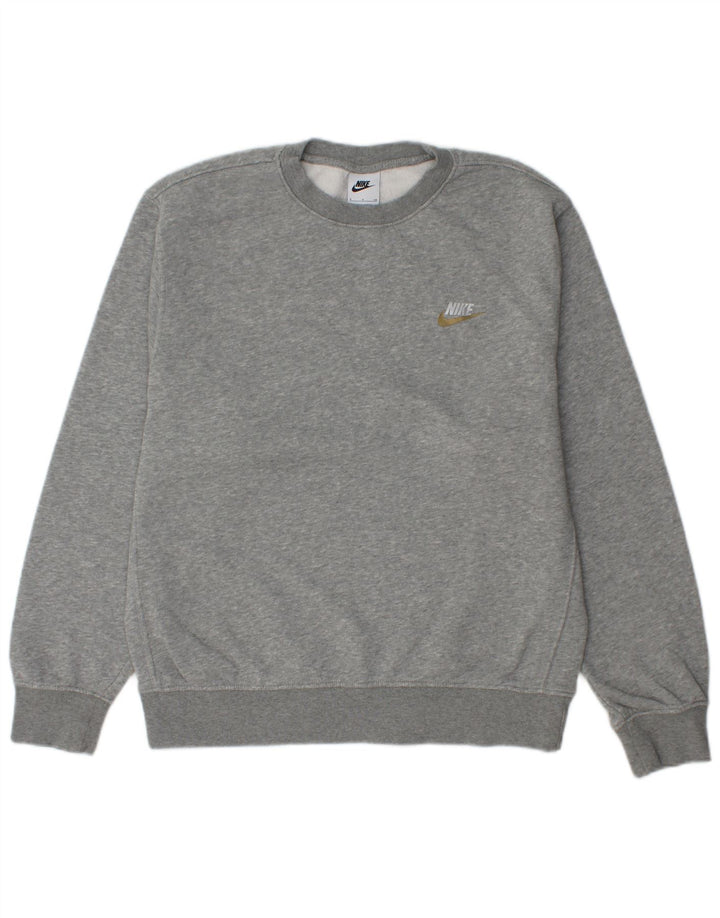 NIKE Herren-Sweatshirt mit lockerer Passform, Größe S, Grau, Baumwolle