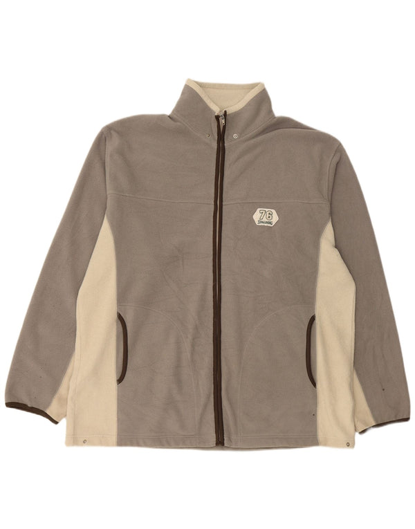 Spalding Herren Liner Fleecejacke UK 42 XL Graues Colourblock-Polyester