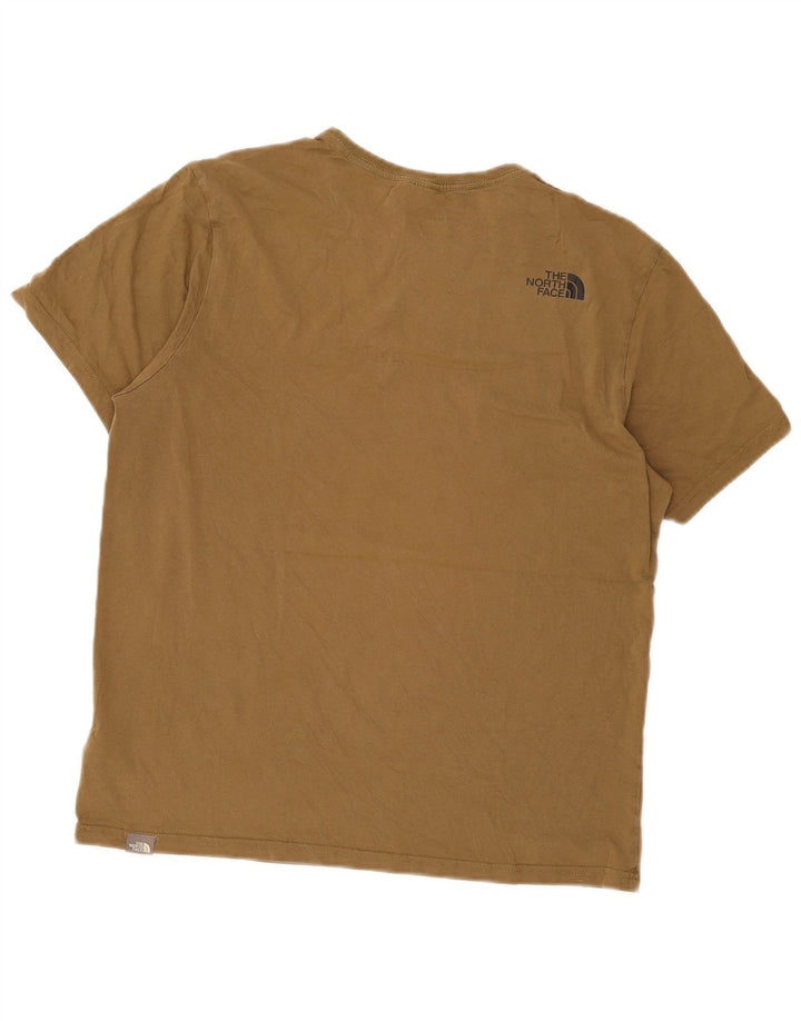 The North Face Herren-T-Shirt mit Grafik, mittlere Khaki-Baumwolle