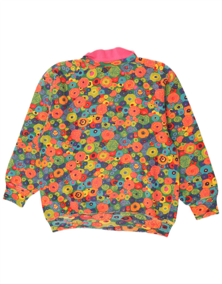 Best Company Damen-Sweatshirt-Pullover US 8 Medium Mehrfarbig mit Blumenmuster