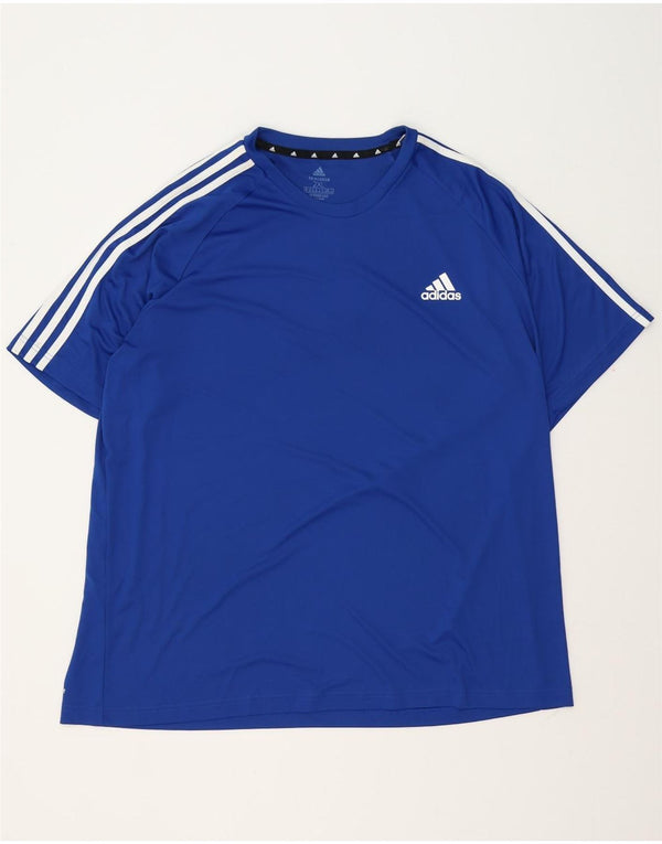 Adidas Herren Aeroready T-Shirt Top 2XL Blau Polyester