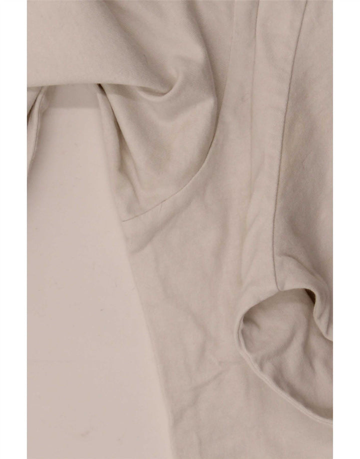 Marlboro Classics Herren-Grafik-Top, langärmelig, XL, weiße Baumwolle