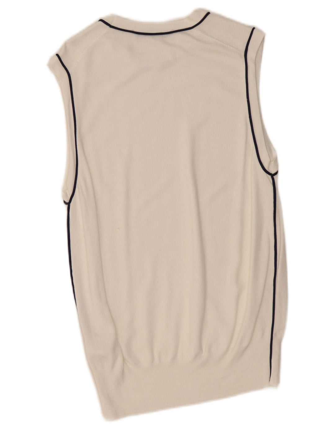 ZARA Damen Weste Tank Top UK 18 XL Weiße Viskose