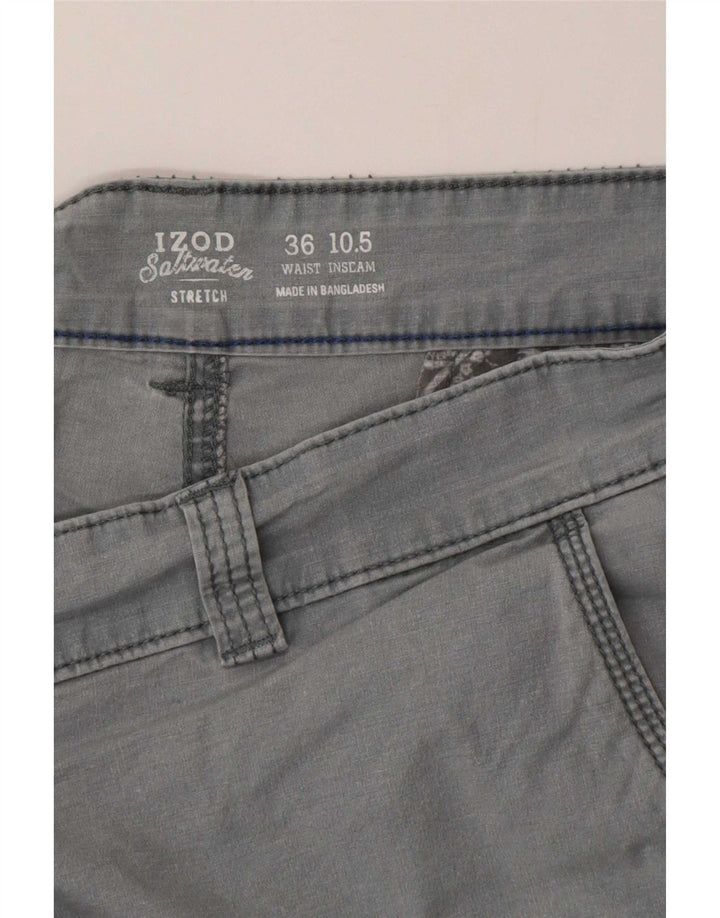 Izod Herren Salzwasser-Cargoshorts, Größe L, W36, Grau