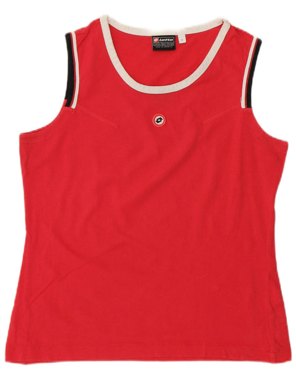 Lotto Damen Weste Top UK 12 Mittelrosa Baumwolle