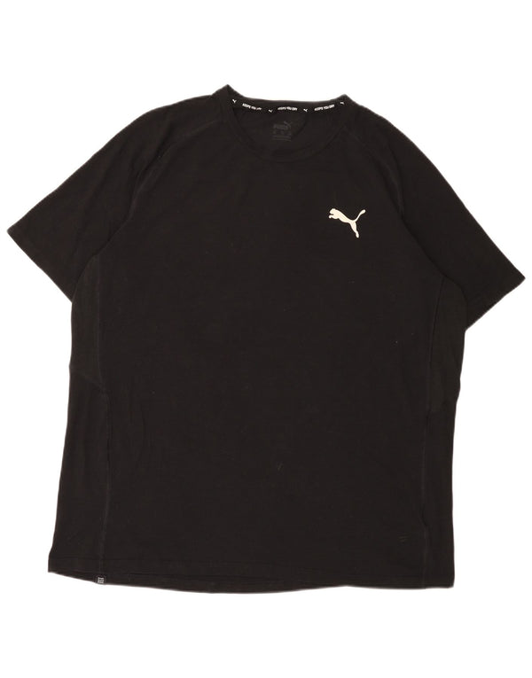 Puma Herren T-Shirt Top 2XL Schwarz Baumwolle