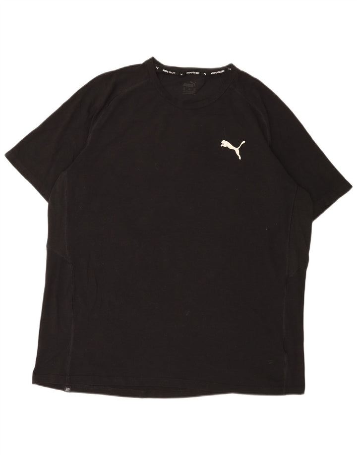 Puma Herren T-Shirt Top 2XL Schwarz Baumwolle