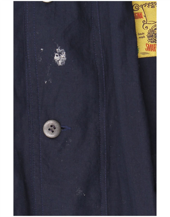 Vintage Herren Bomberjacke UK 42 XL Marineblau Polyester