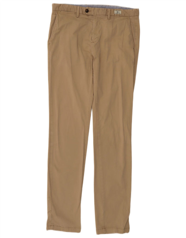 TOMMY HILFIGER Herren Skinny Chino Hose W33 L34 Beige Baumwolle
