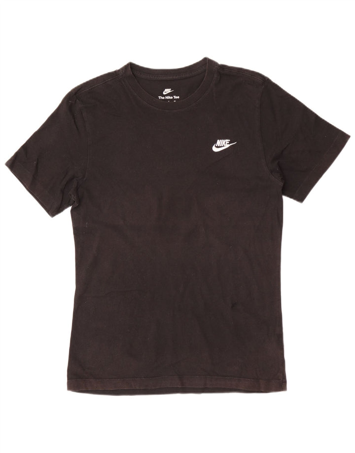 Nike Herren T-Shirt Top Small Schwarz Baumwolle