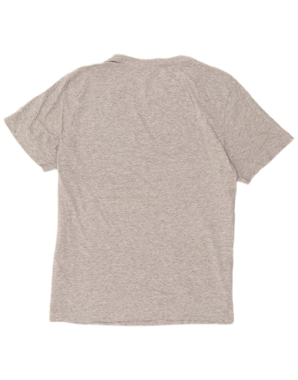 Hurley Mens Graphic T-Shirt Top Large Grey Cotton