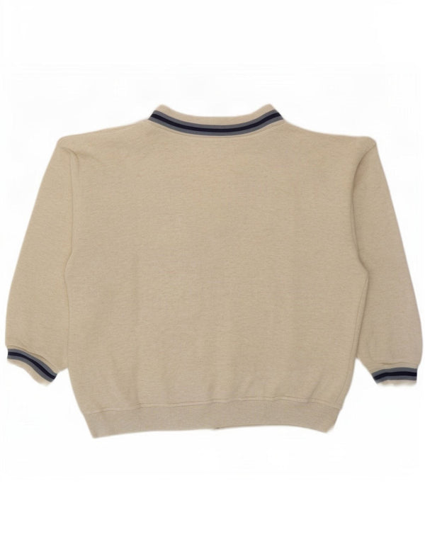 Great Bay Herren-Trainingsanzugoberteil mit lockerer Passform, Mittelbeige meliert