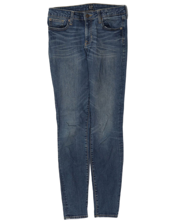 Gap Damen Skinny Jeans W28 L30 Blaue Baumwolle