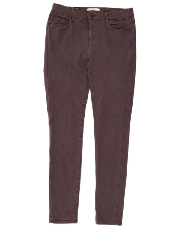 Fat Face Damen Skinny Jeans UK 10 Small W30 L29 Grau Baumwolle