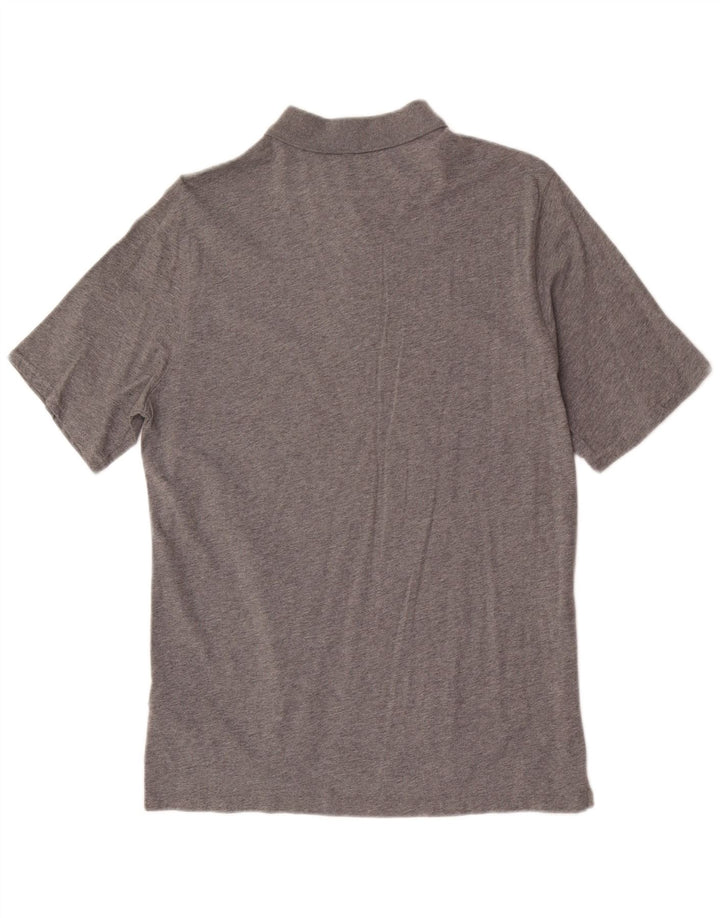 Massimo Dutti Herren-Poloshirt, große graue Baumwolle
