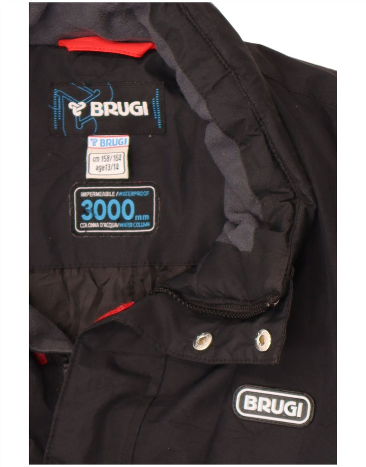 BRUGI Windjacke für Jungen, 13–14 Jahre, schwarz gestreift