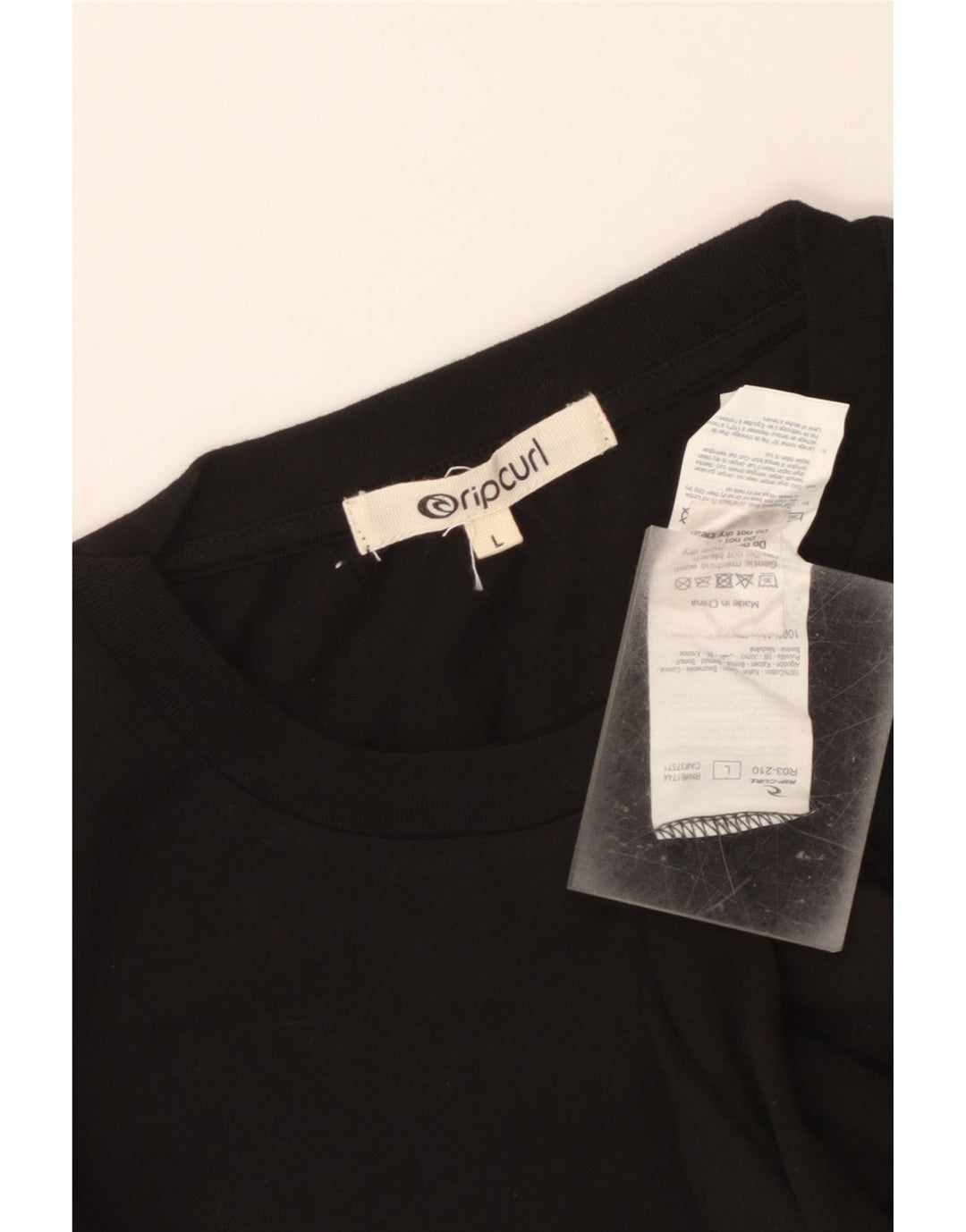 Rip Curl Herren-T-Shirt mit Grafik, groß, aus schwarzer Baumwolle