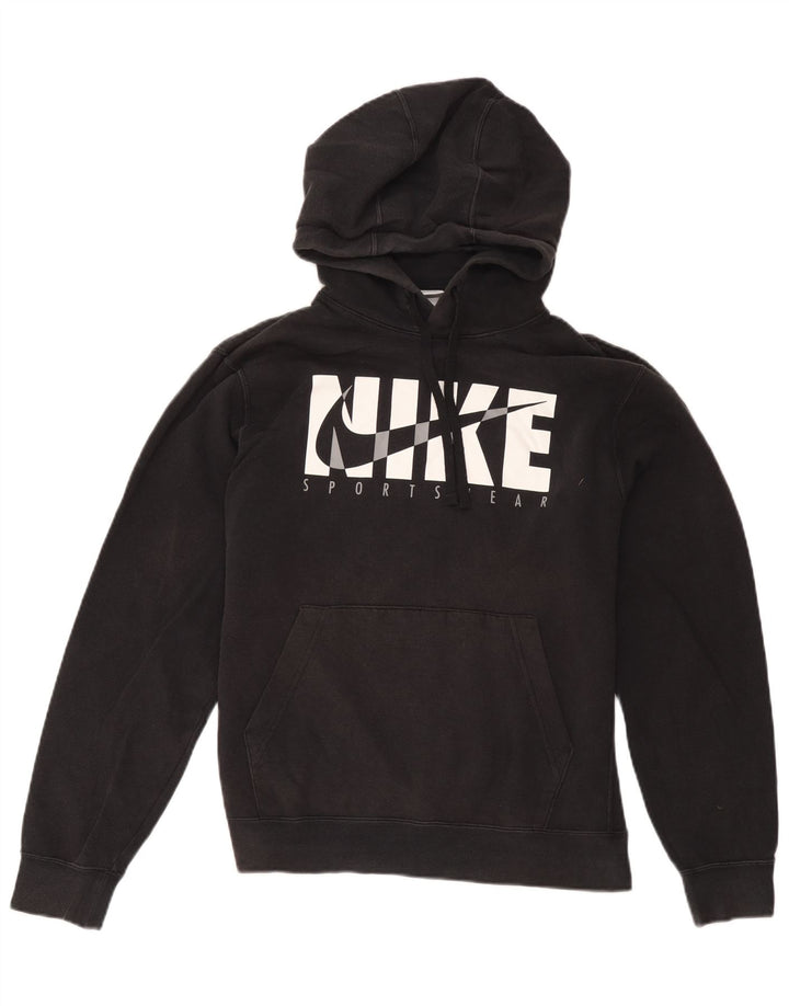 Nike Herren-Kapuzenpullover mit Grafik, mittelschwarz, Baumwolle