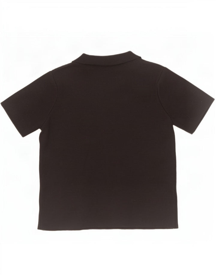 Zara Damen Poloshirt UK 10 Small Schwarz