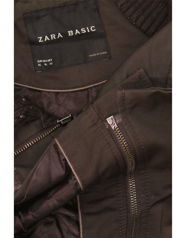 Zara Damen Dufflejacke UK 18 XL Braun