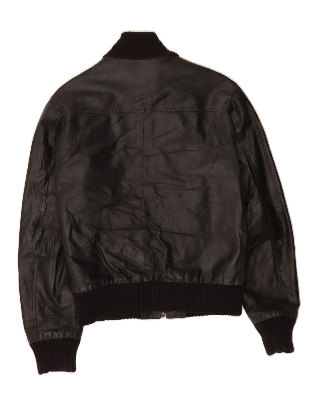 XAGON Herren Lederjacke UK 34 XS Schwarzes Leder