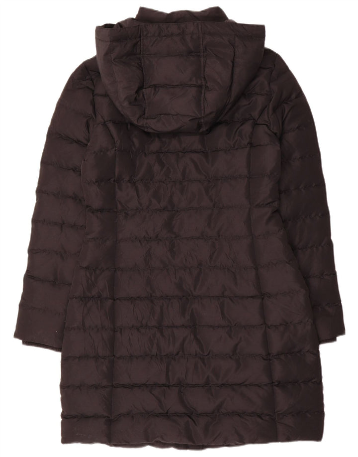 Tommy Hilfiger Wattierter Damenmantel mit Kapuze, UK 10, Größe S, Schwarz, Polyester