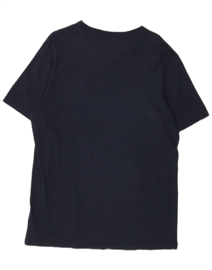CONVERSE Herren T-Shirt Top XL Marineblau Baumwolle