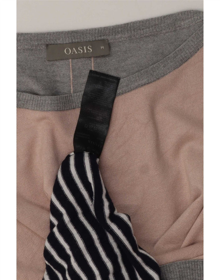 Oasis Damen-Pullover mit U-Boot-Ausschnitt, Gr. 14, mittel, mehrfarbig, gestreift