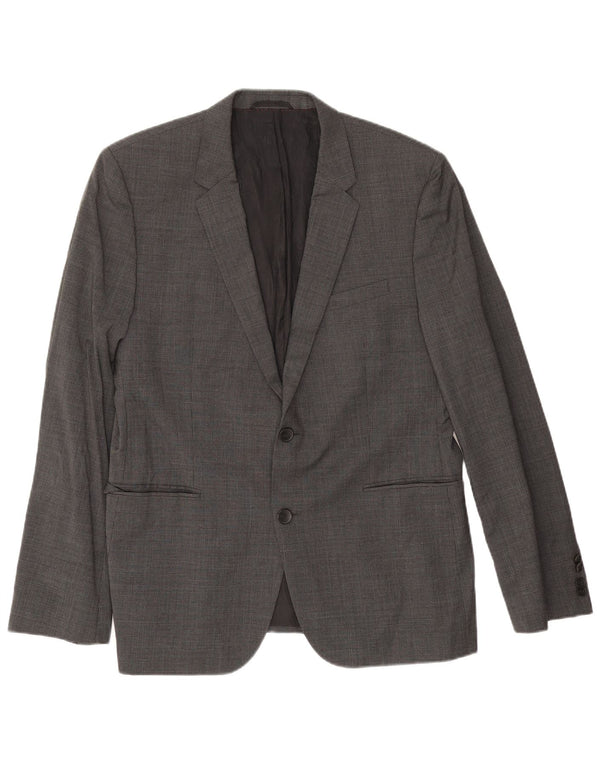 Hugo Boss Herren-Blazer mit 2 Knöpfen, EU 54, 2XL, grauer Hahnentrittmuster