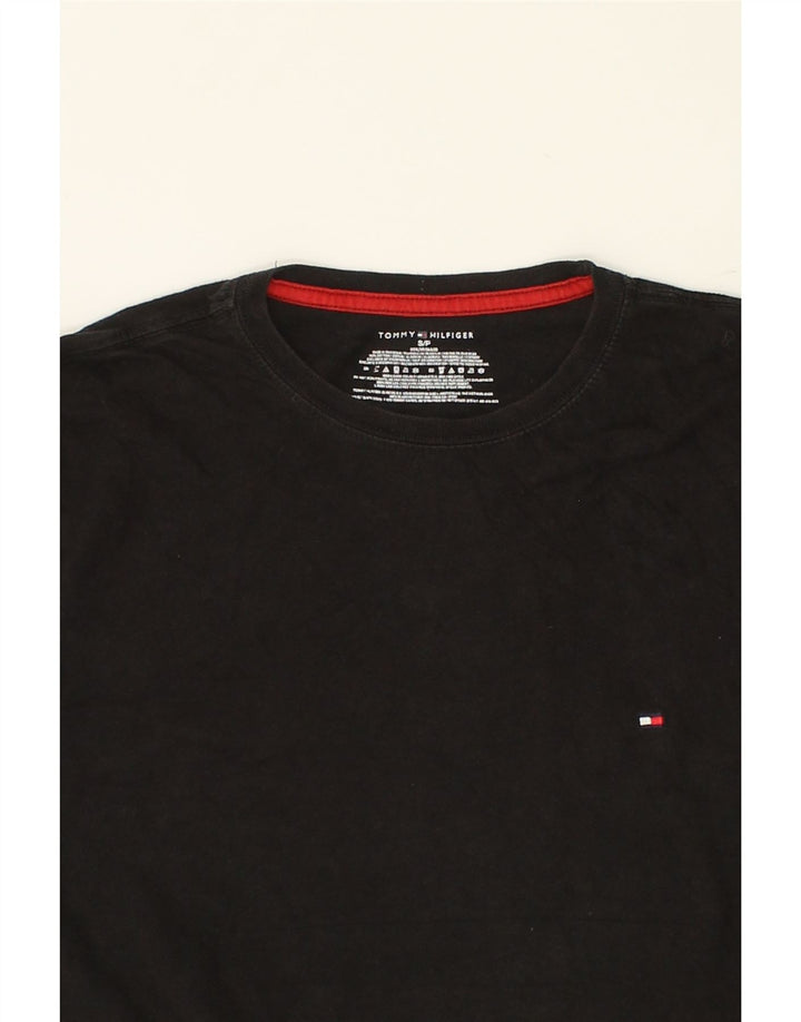 TOMMY HILFIGER Mens T-Shirt Top Small Black Vintage Tommy Hilfiger and Second-Hand Tommy Hilfiger from Messina Hembry 