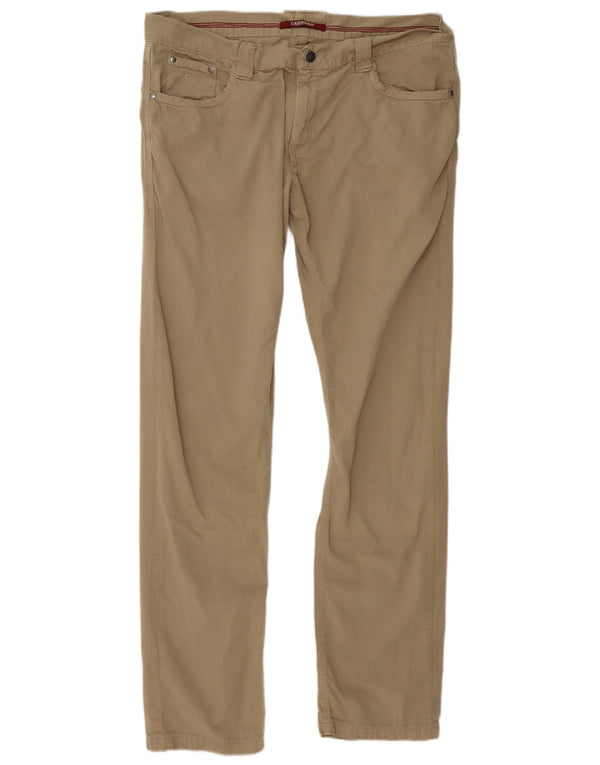 Carrera Herren gerade Freizeithose IT 54 2XL W38 L30 Beige Baumwolle
