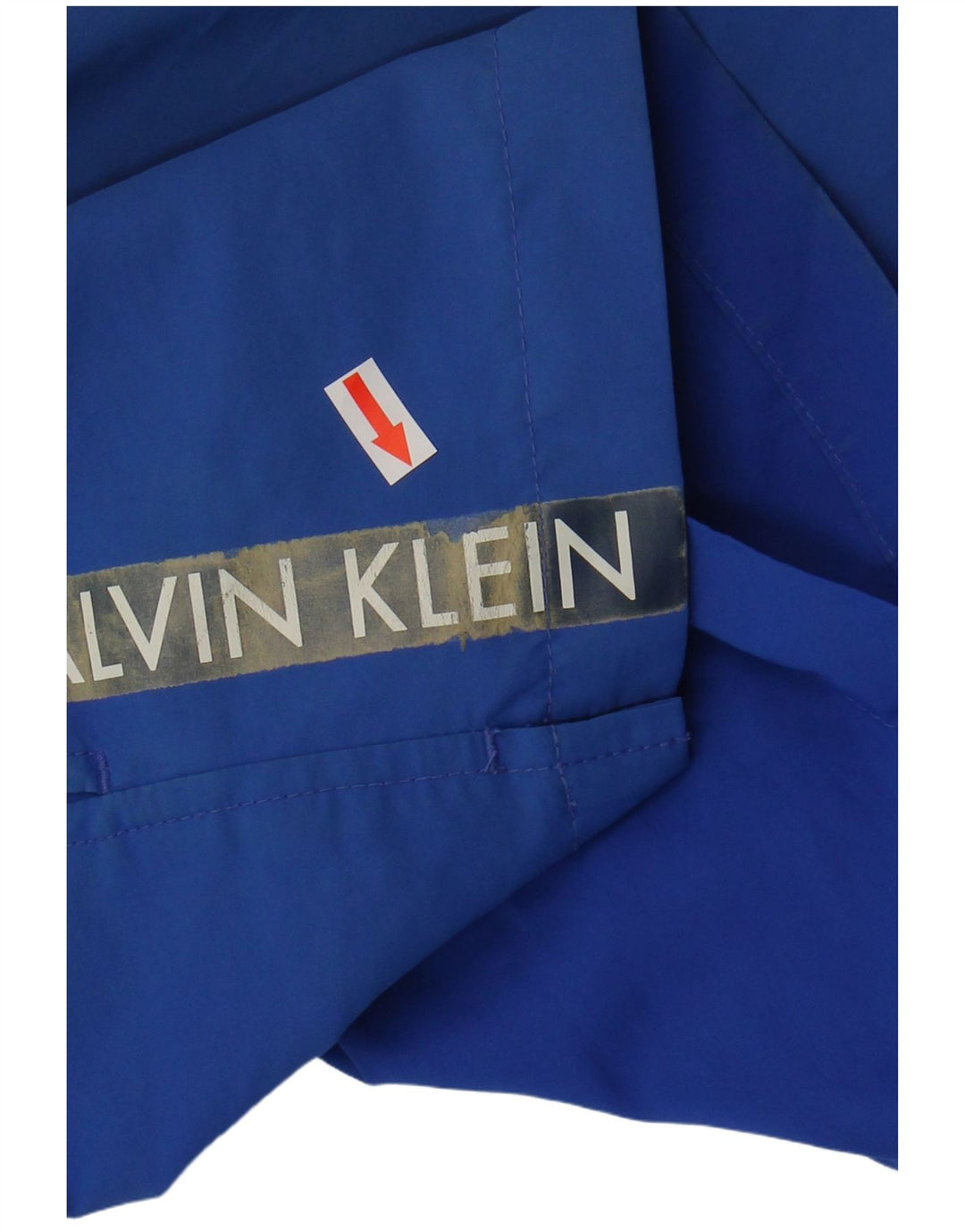 Calvin Klein Herren Badeshorts mit Grafik, Größe S, Blau, Polyester