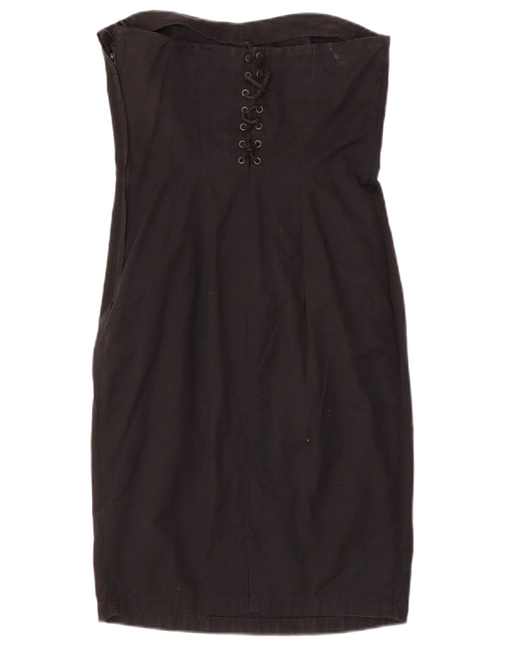 Massimo Rebecchi Damen Trägerloses Kleid UK 8 Small Schwarz