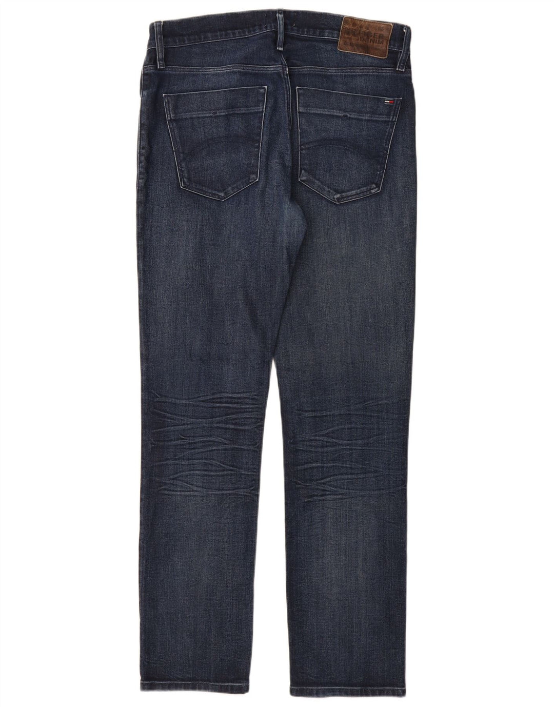 Tommy Hilfiger Herren Straight Jeans W32 L32 Marineblau Baumwolle