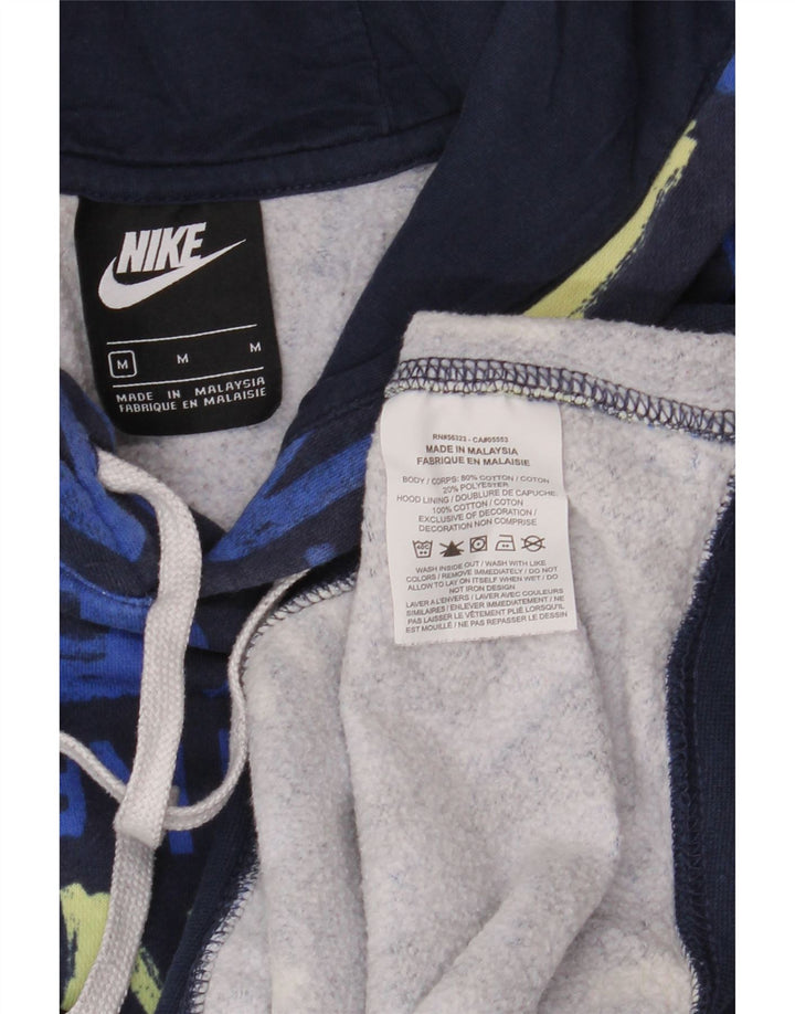 NIKE Herren-Kapuzenpullover mit Grafik, mittelmarineblaue Baumwolle