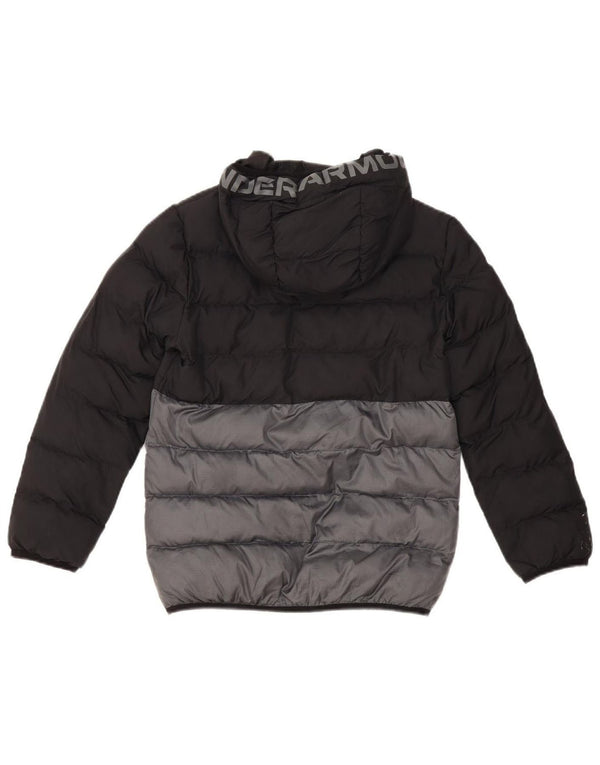 Under Armour Jungen Graphic Wattierte Jacke 10–11 Jahre Schwarzer Farbblock