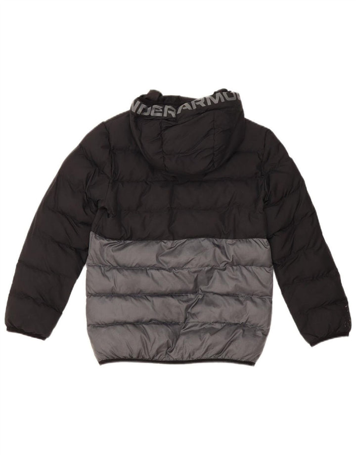Under Armour Jungen Graphic Wattierte Jacke 10–11 Jahre Schwarzer Farbblock