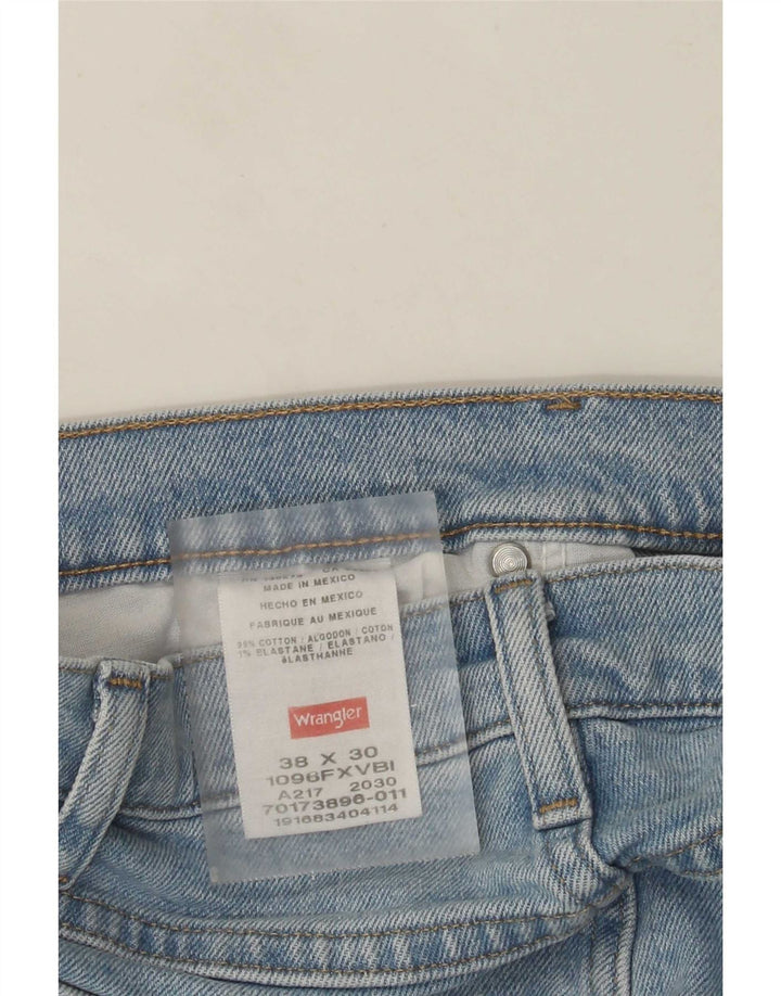 Wrangler Herren Straight Jeans W38 L30 Blaue Baumwolle