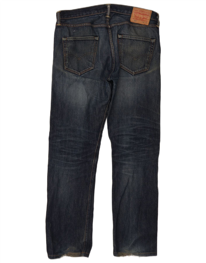 Levi's Herren 501 Straight Jeans W33 L34 Marineblaue Baumwolle