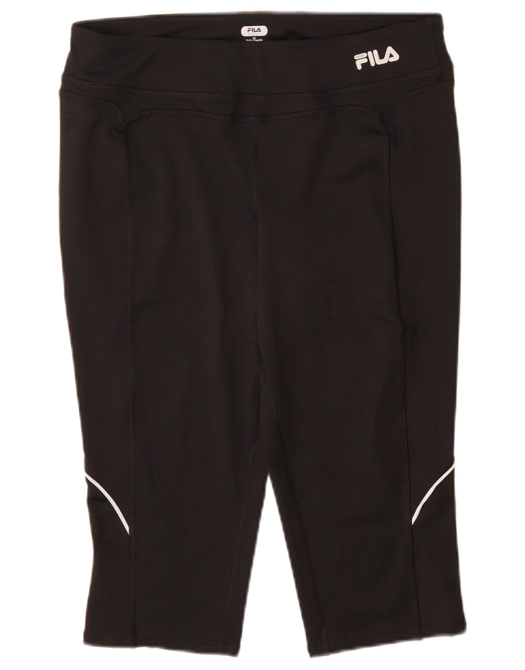 FILA Damen Capri-Leggings UK 14 Mittelschwarzes Polyester