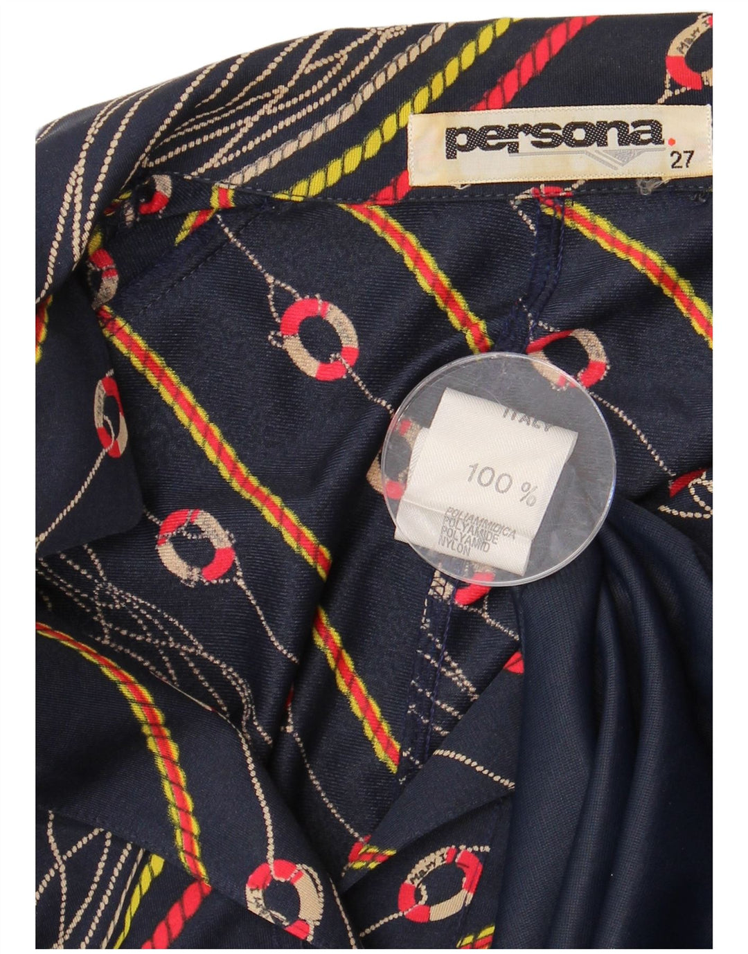 Persona Damen-Kleid in Übergröße, A-Linie, Größe 27, XL, Marineblau, Polyamid