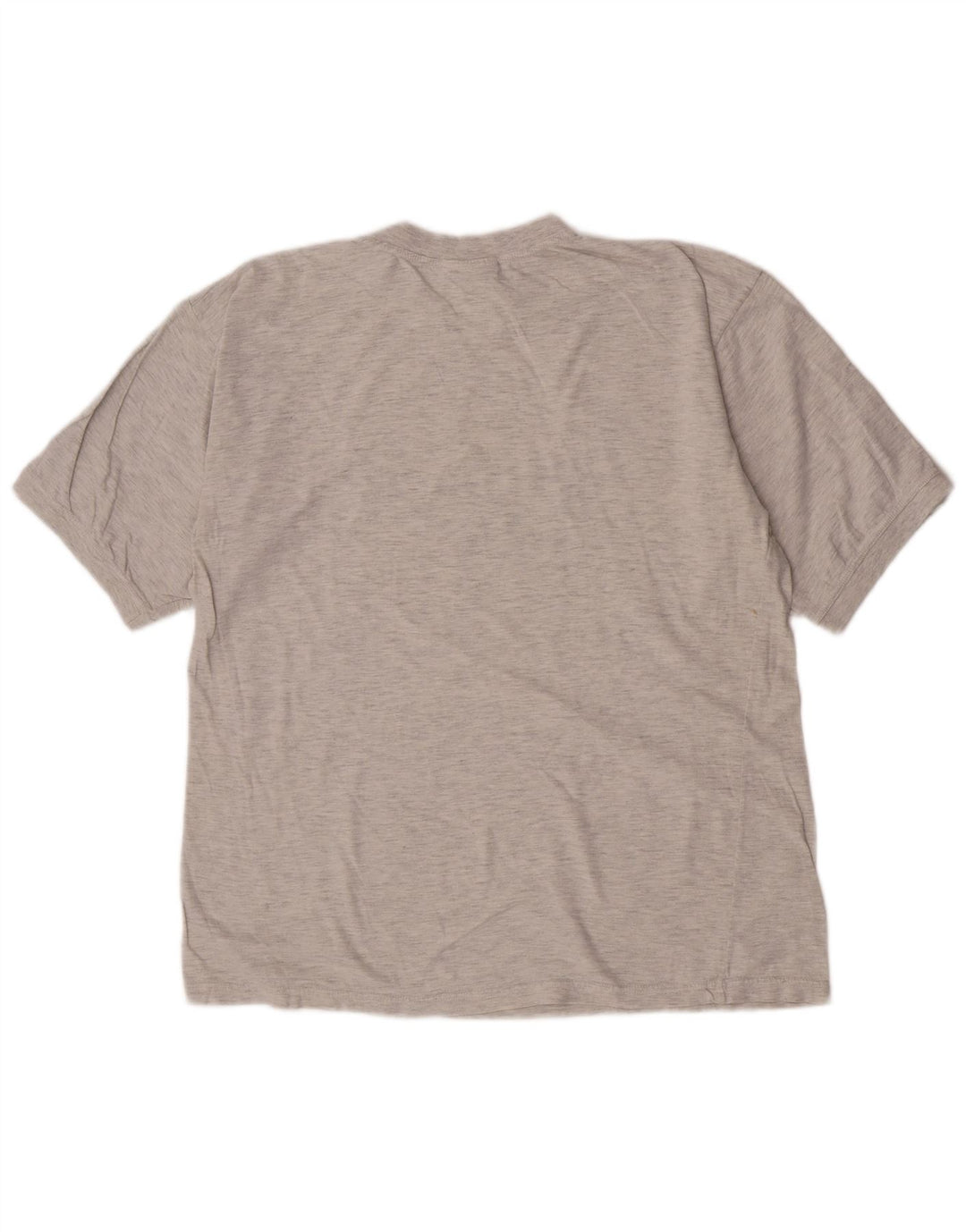 Reebok Herren Grafik-T-Shirt-Oberteil aus mittelgrau gefleckter Baumwolle