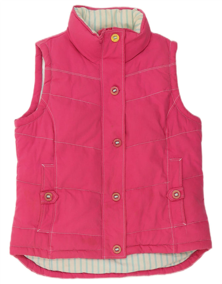 Joules Wattiertes Damen-Gilet UK 12, mittelrosa, Baumwolle, klassisch