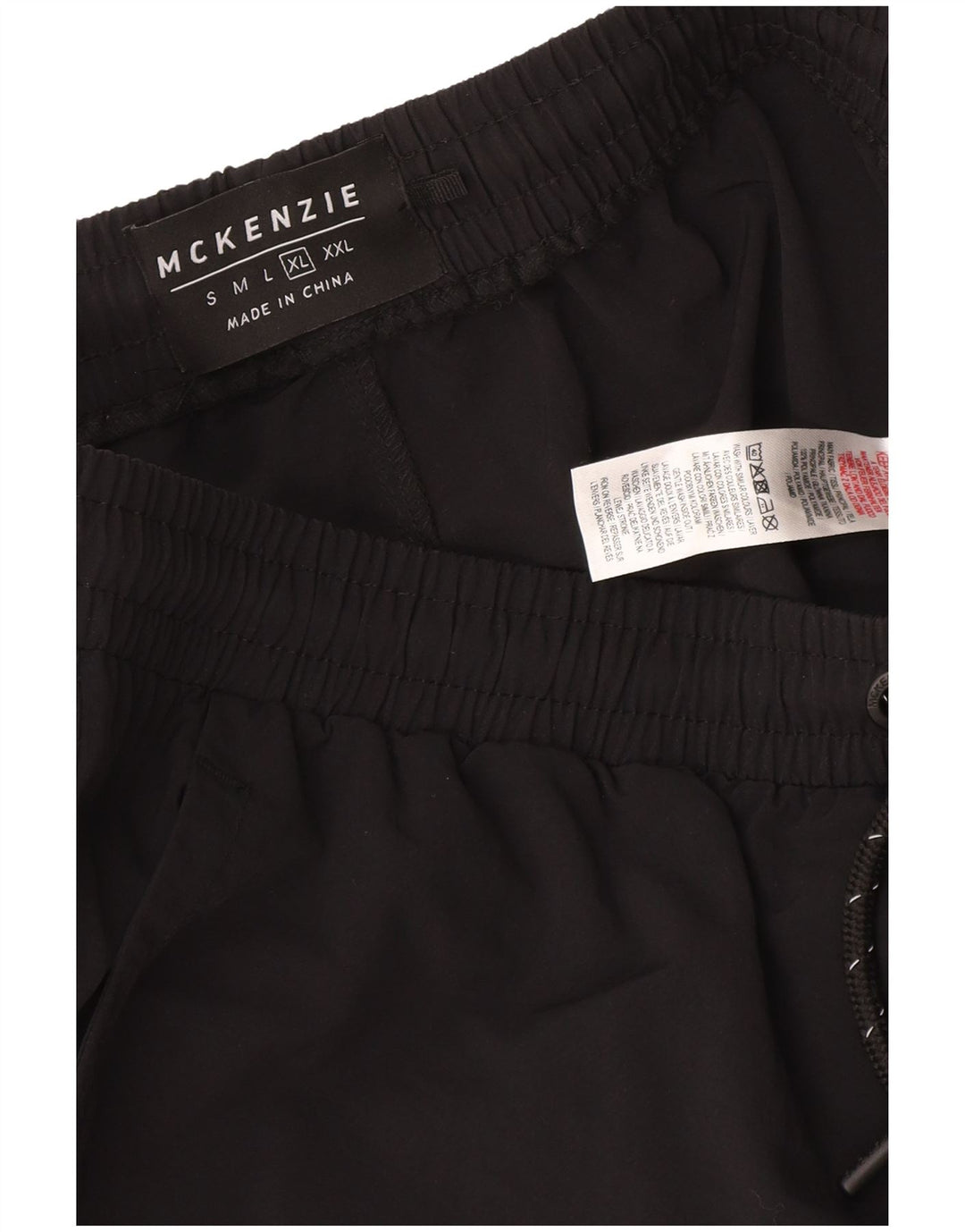 Mckenzie Herren Jogger Cargo Hose XL W36 L30 Schwarz Polyamid