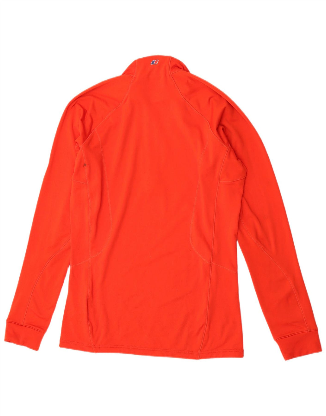Berghaus Herren-Oberteil mit Reißverschluss, langärmelig, mittelorange, Polyester, Sport