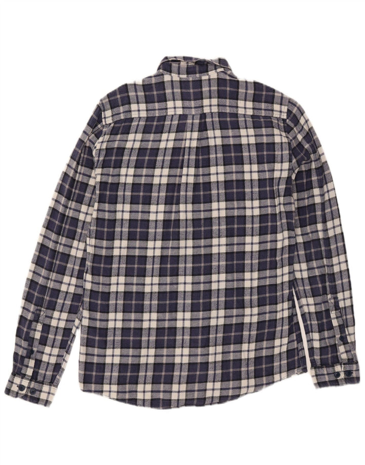 Barbour Tailored Fit Flanellhemd für Herren, klein, marineblau, kariert, Baumwolle